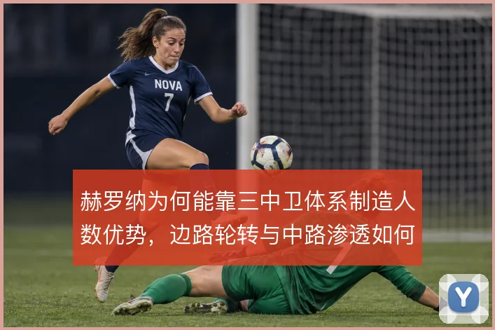 赫罗纳为何能靠三中卫体系制造人数优势，边路轮转与中路渗透如何衔接